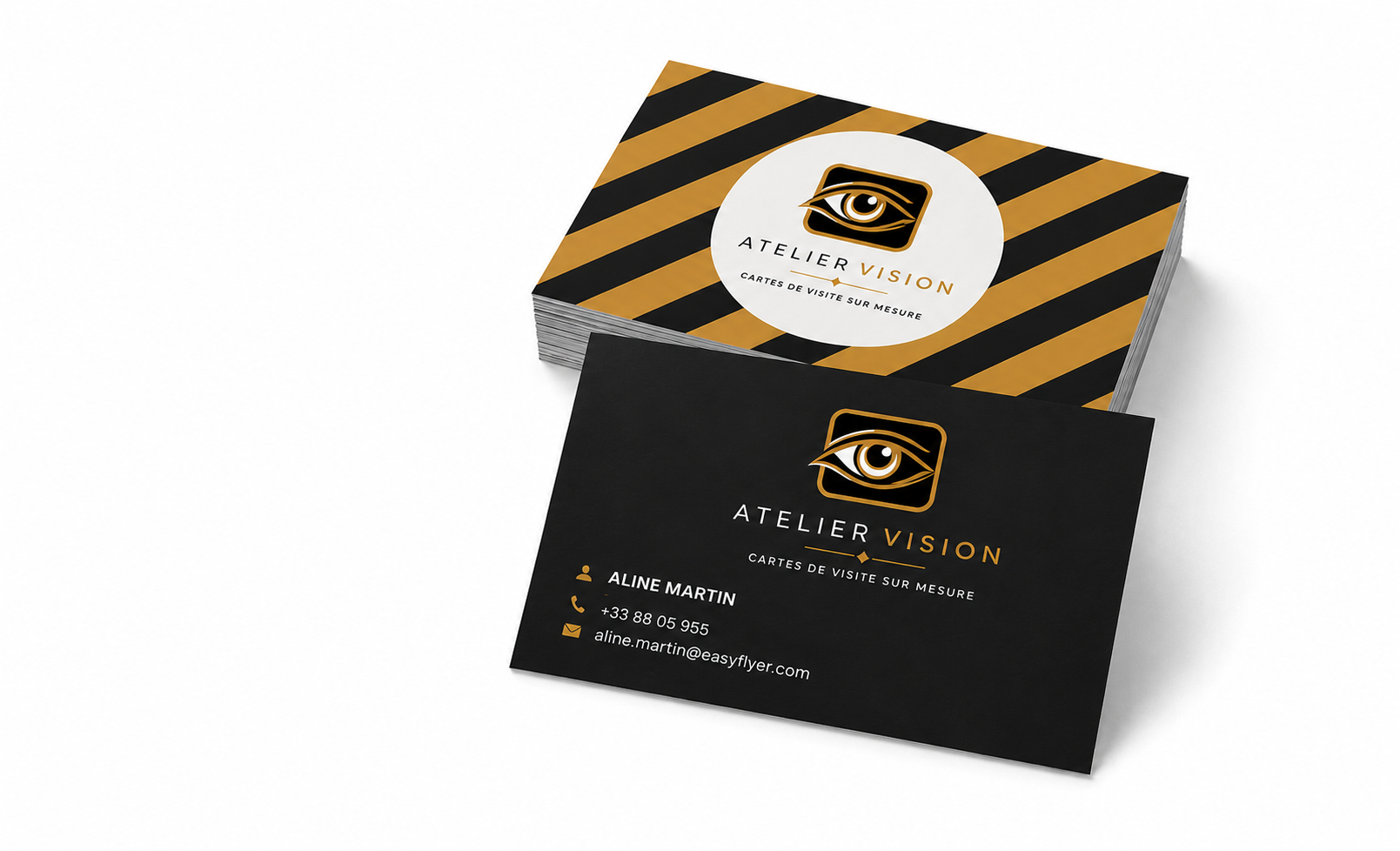2500 Cartes de Visite Personnalisées – Atelier Vision